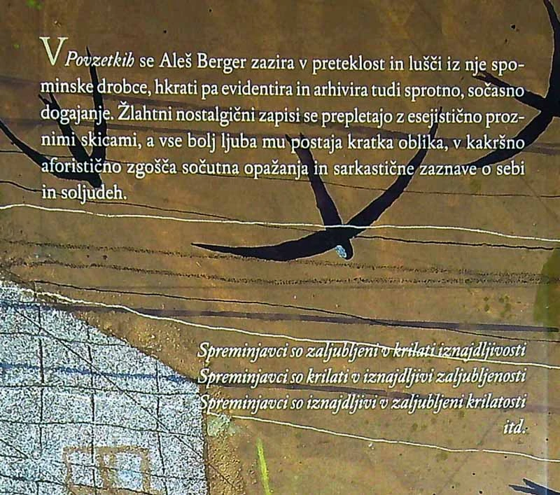POVZETKI, Aleš Berger