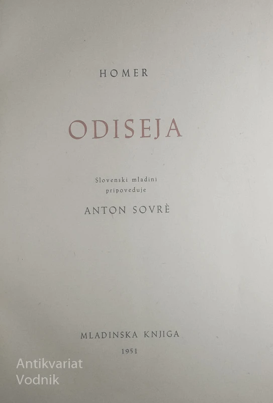 ODISEJA, Homer