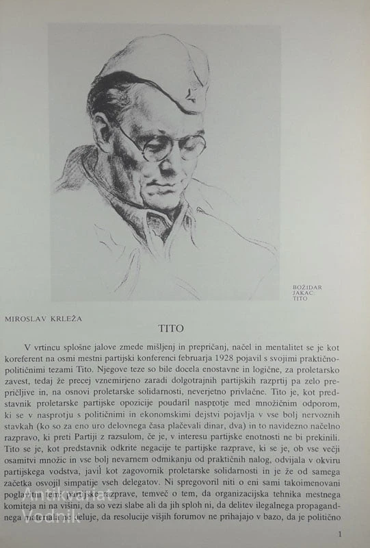 NAŠ TITO, Miroslav Krleža