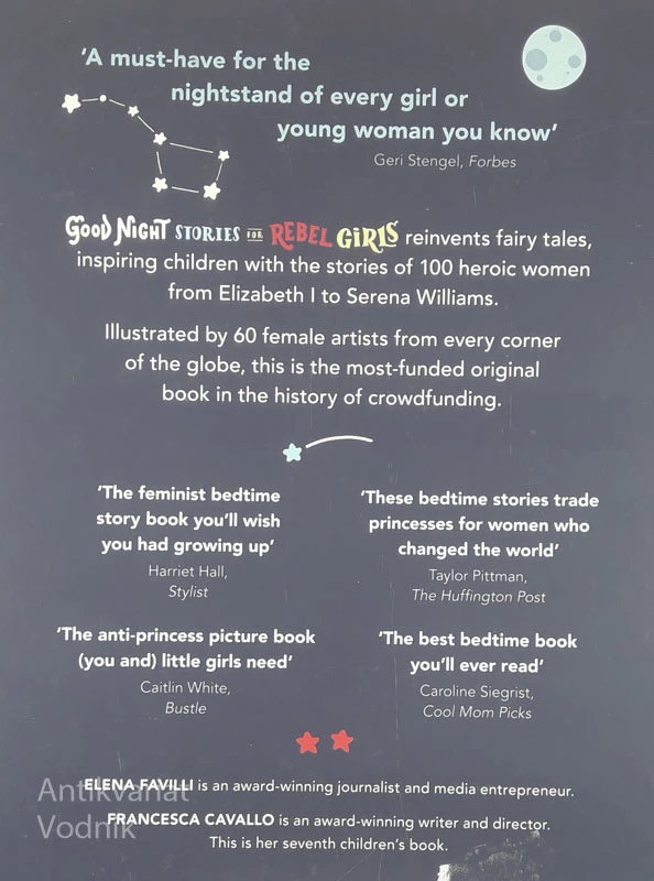 GOOD NIGHT STORIES FOR REBEL GIRLS, Elena Favilli & Francesca Cavallo