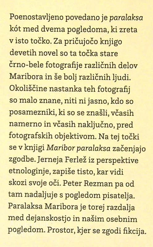 MARIBOR PARALAKSA, Jerneja Ferlež in Peter Rezman