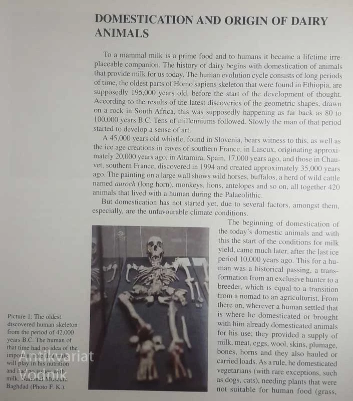 HISTORY OF MILK, dr. France Kervina