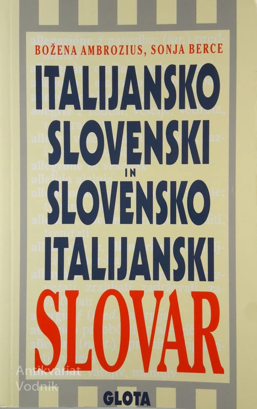 ITA – SLO / SLO – ITA SLOVAR