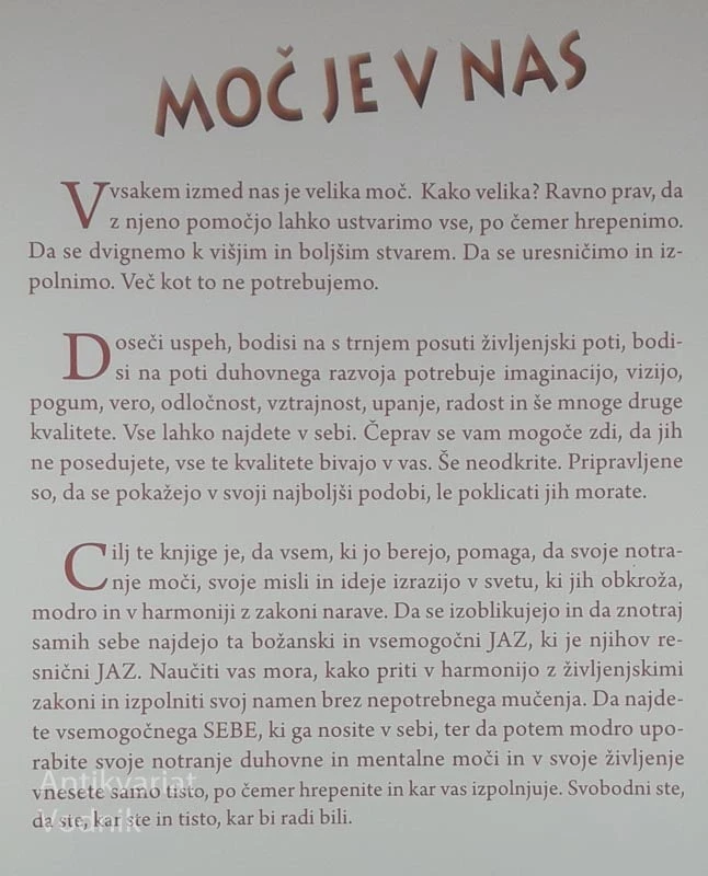 MOČ JE V NAS; RAZKRITJE SKRIVNOSTI USPEHA, Marijo Kržić