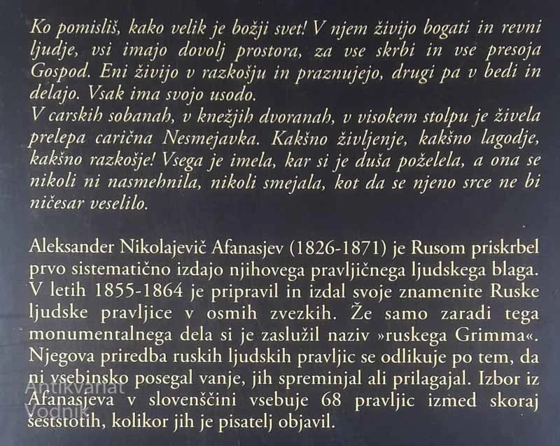 RUSKE PRAVLJICE, Aleksander Nikolajevič Afanasijev