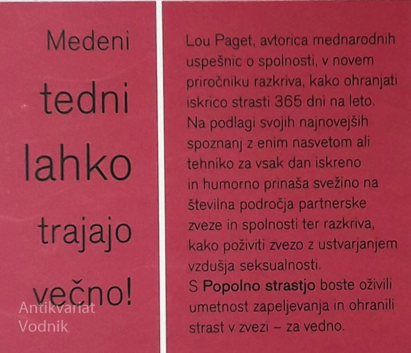 POPOLNA STRAST, Lou Paget (trda vezava)