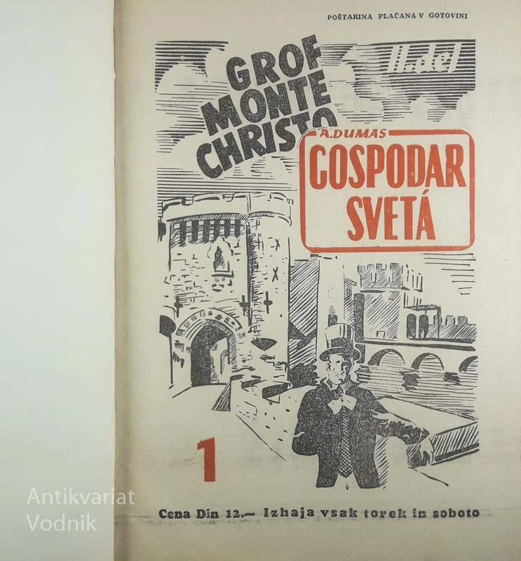 GROF MONTE CHRISTO; GOSPODAR SVETÁ, Alexandre Dumas (samo 2. del)