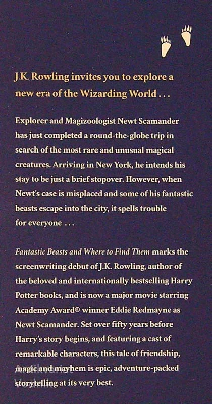 FANTASTIC BEASTS; THE ORIGINAL SCREENPLAY, J. K. ROWLING