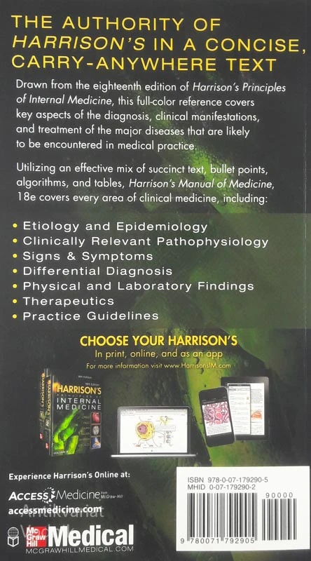 18TH EDITION OF HARRISON’S MANUAL OF MEDICINE: INTERNATIONAL EDITION