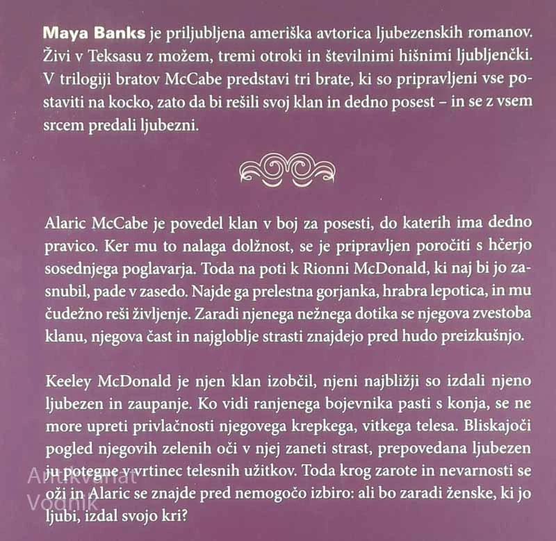 TRILOGIJA BRATOV McCABE, Maya Banks (I. – III.)