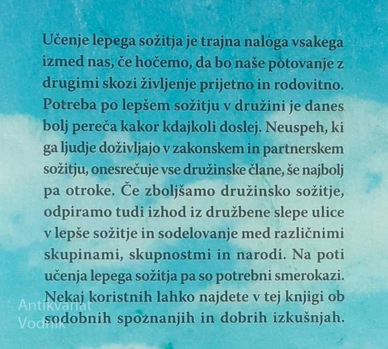 SOŽITJE V DRUŽINI, Jože Ramovš