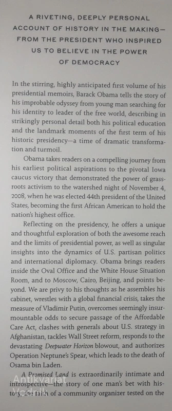A PROMISED LAND, Barack Obama