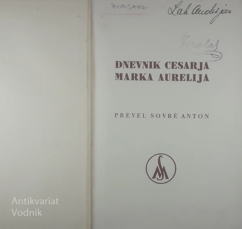 DNEVNIK CESARJA MARKA AURELIJA