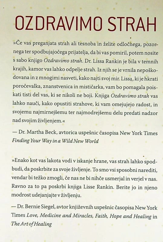 OZDRAVIMO STRAH, Dr. Lissa Rankin