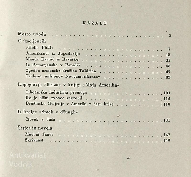 LOUIS ADAMIČ; IZ DVEH DOMOVIN