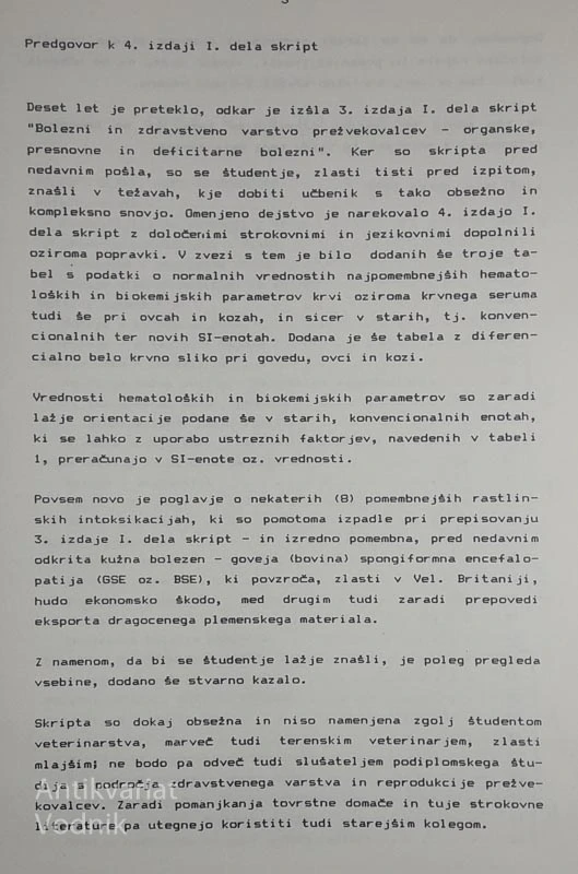 BOLEZNI IN ZDRAVSTVENO VARSTVO PREŽVEKOVALCEV, Vlado Gregorović