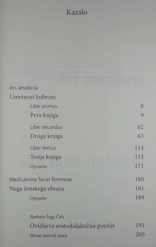 UMETNOST LJUBEZNI, Publij Ovidij Nazon