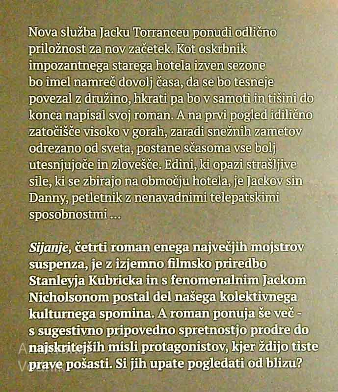 SIJANJE, Stephen King