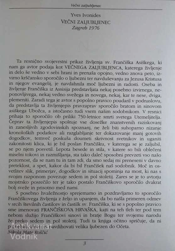 VEČNI ZALJUBLJENEC, Yves Ivonides