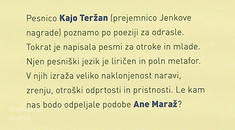 NARISATI PTICO, Kaja Teržan (ilustrirala Ana Maraž)