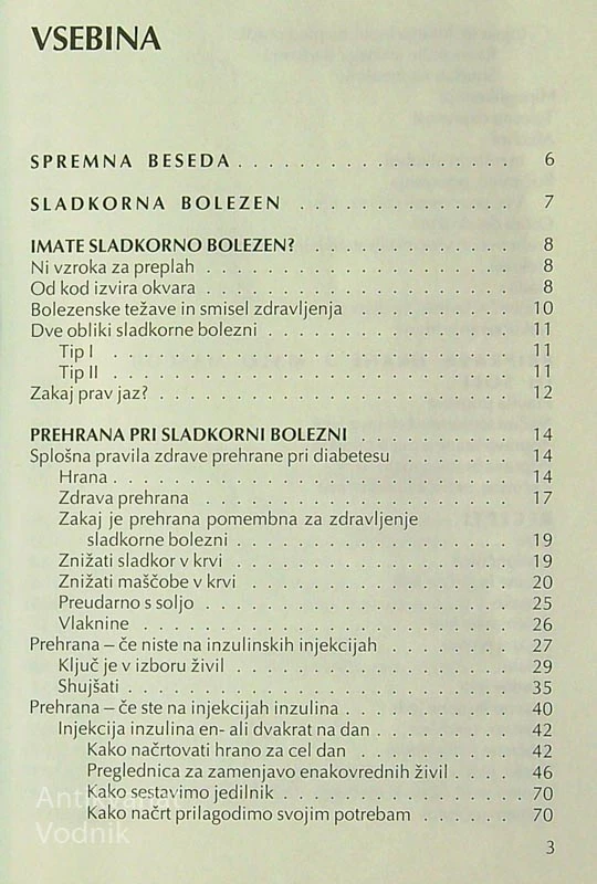 ZDRAVA PREHRANA PRI SLADKORNI BOLEZNI, Marko Medvešček in Maruša Pavčič