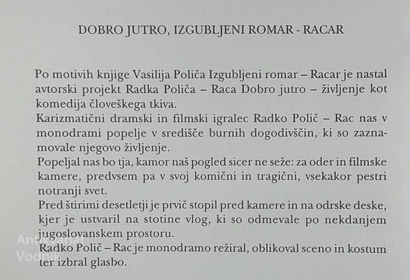 IZGUBLJENI ROMAR, Vasilij Polič