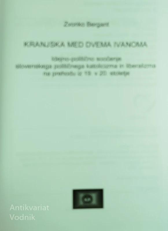 KRANJSKA MED DVEMA IVANOMA, Zvonko Bergant