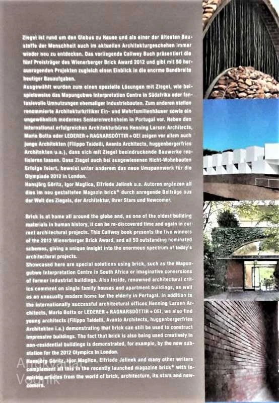 BRICK ’12, Award-winning International Brick Architecture