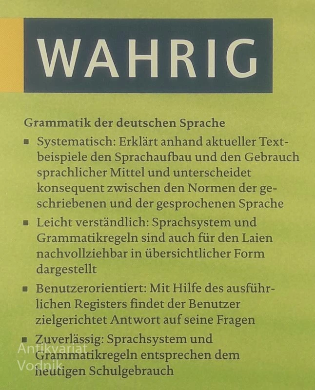 GRAMMATIK DER DEUTSCHEN SPRACHEN, več avtorjev