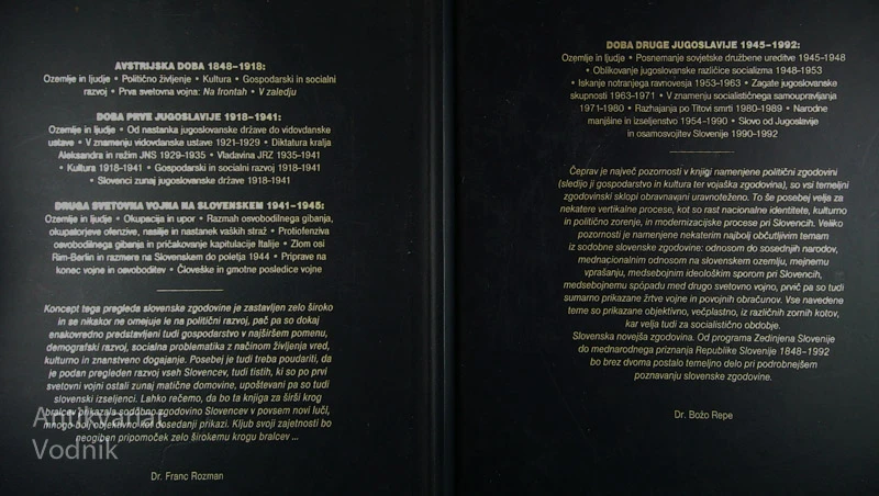 SLOVENSKA NOVEJŠA ZGODOVINA 1848-1992; 1. in 2. del