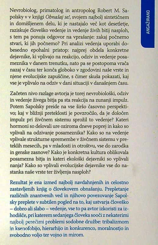 OBNAŠAJ SE!, Robert M. Sapolsky