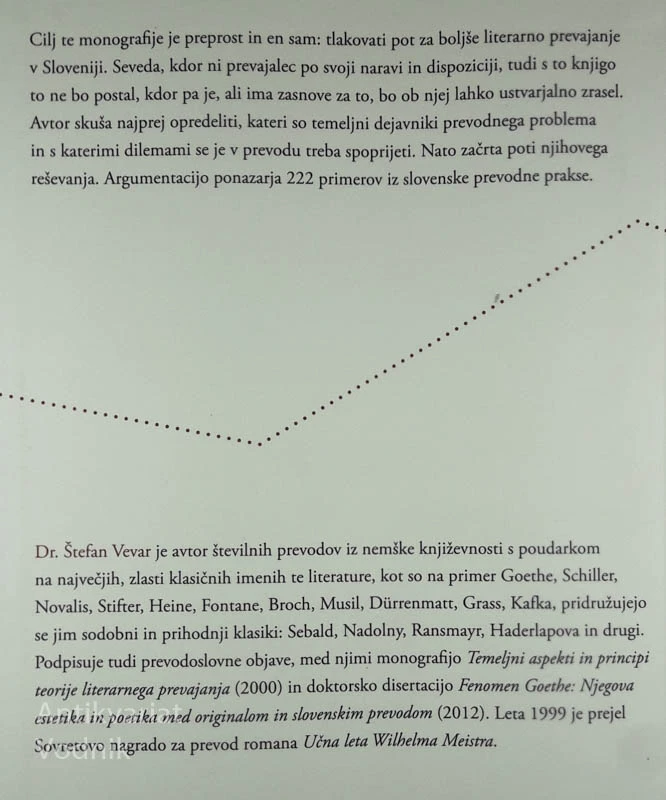 VRVOHODSKA UMETNOST PREVAJANJA, Štefan Vevar