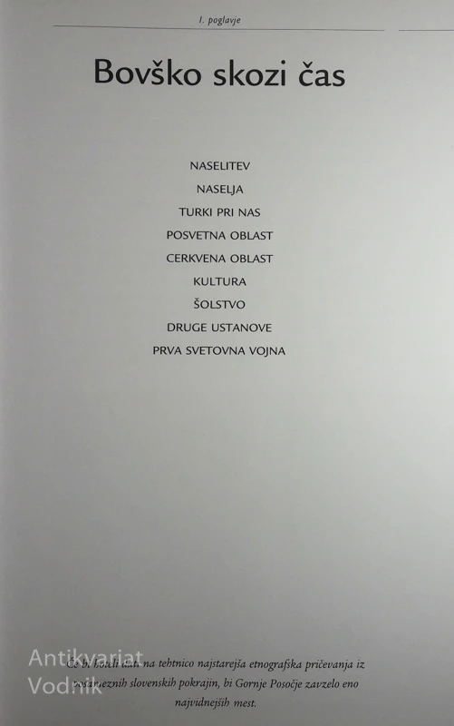 ZAKLADNICA BOVŠKE PRETEKLOSTI, Vlasta Terezija Komac