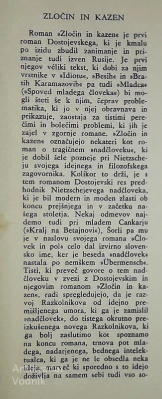 ZLOČIN IN KAZEN, Fedor M. Dostojevski