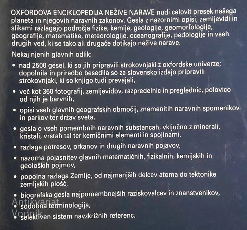 OXFORDOVA ENCIKLOPEDIJA NEŽIVE NARAVE