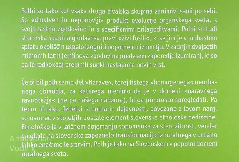 POLH IN ČLOVEK, Boris Kryštufek & Božidar Flajšman