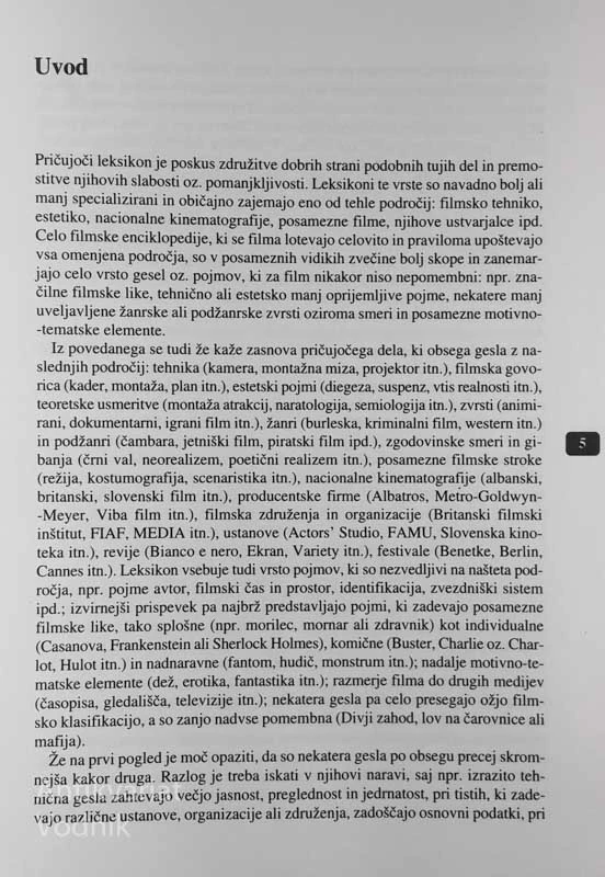 FILMSKI LEKSIKON, Bojan Kavčič, Zdenko Vdlovec