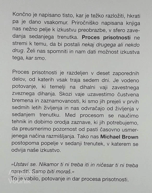 PROCES PRISOTNOSTI, Michael Brown