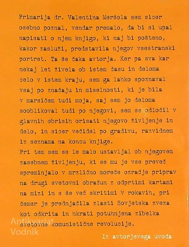 DR. VALENTIN MERŠOL IN SLOVENSKI VELIKI TEDEN, Janko Moder