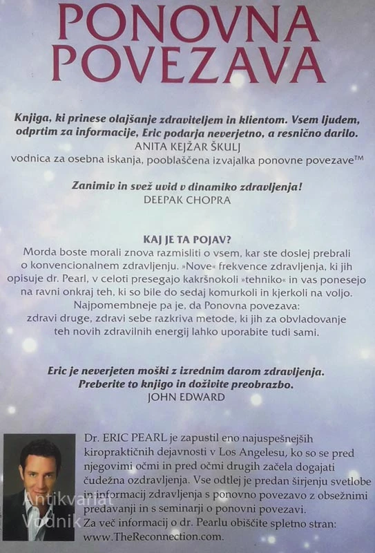 PONOVNA POVEZAVA; ZDRAVI DRUGE, ZDRAVI SEBE, dr. Eric Pearl