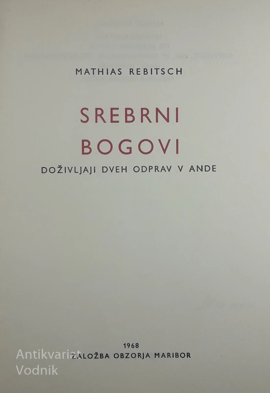 SREBRNI BOGOVI, Mathias Rebitsch