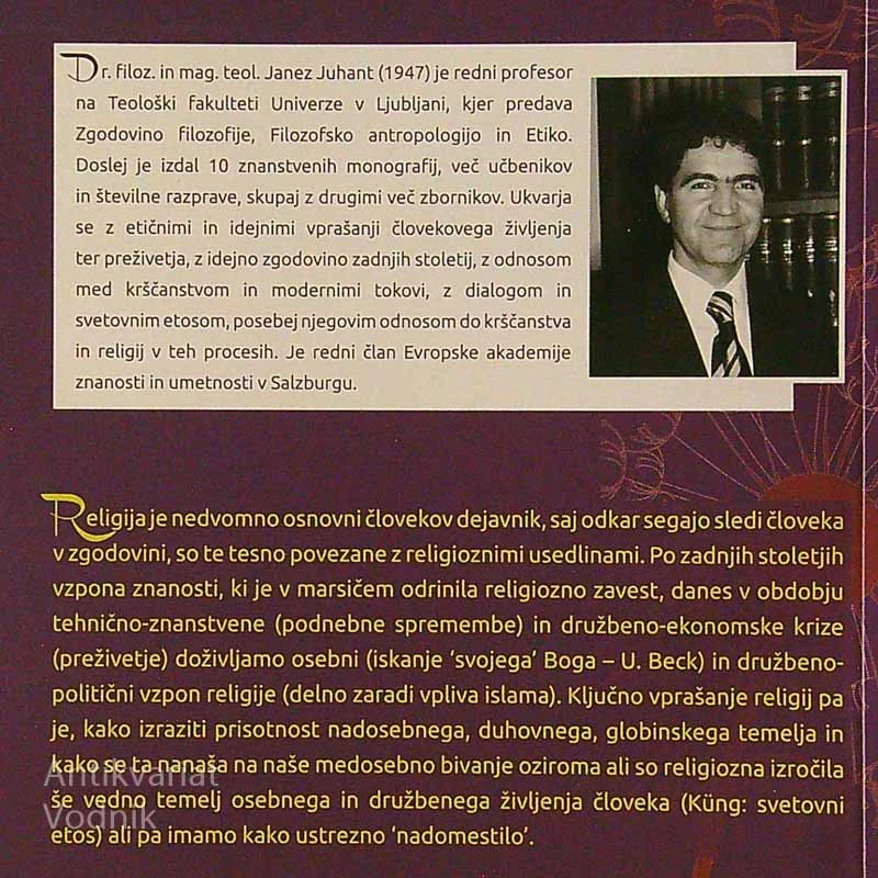 ČLOVEK IN RELIGIJA, Janez Juhant