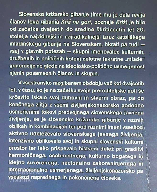 KAKO NAJ SVETIM, ČE NI LUČI V MENI?; SLOVENSKO KRIŽARSKO GIBANJE, Marko Dvořák