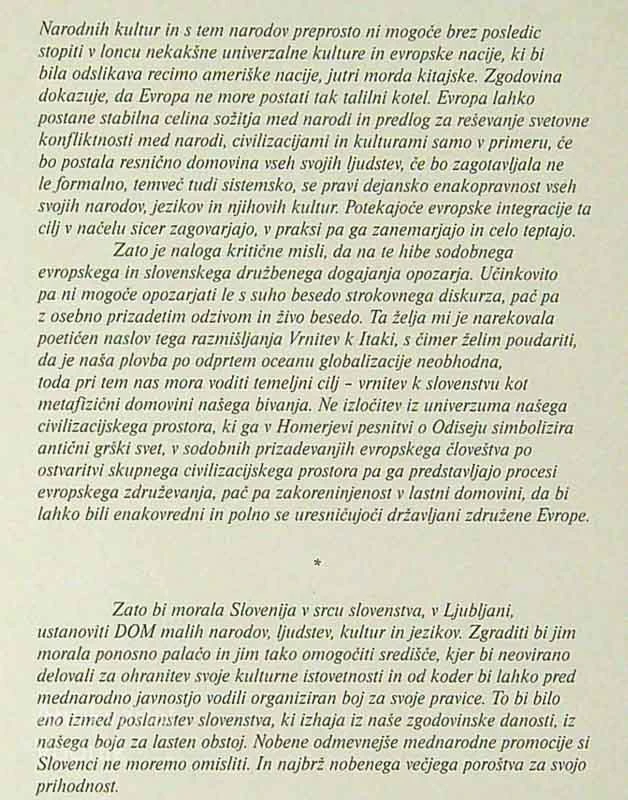 VRNITEV K ITAKI; SLOVENCI V PROCESIH GLOBALIZACIJE, Peter Kovačič Peršin
