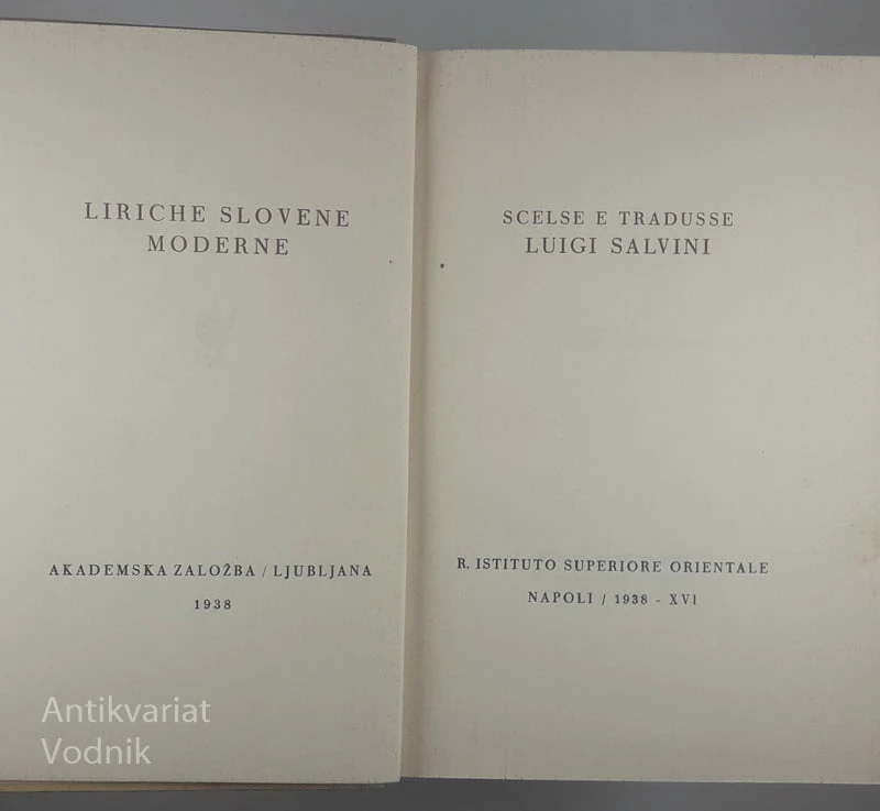 LIRICHE SLOVENE MODERNE