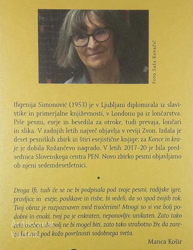 BI BILA DREVO, Ifigenija Simonović (pesmi, 2013-2023)