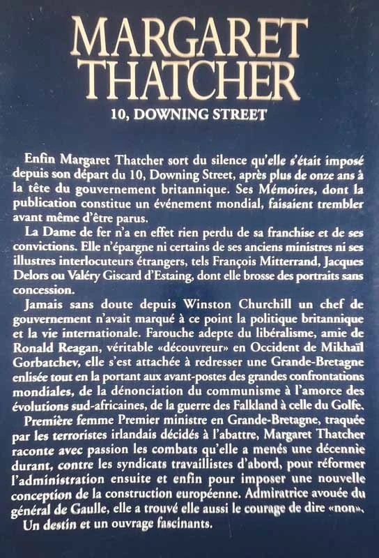 MARGARET THATCHER, Albin Michel