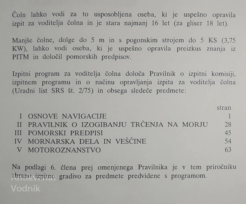 TEČAJ ZA VODITELJA ČOLNA