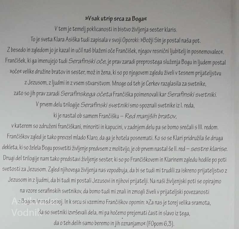 VSAK UTRIP SRCA ZA BOGA, SERAFINSKI SVETNIKI 2, Urša Skoberne