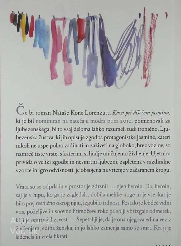 KAVA PRI DIŠEČEM JASMINU, Nataša Konc Lorenzutti